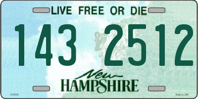NH license plate 1432512