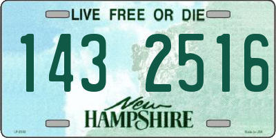 NH license plate 1432516