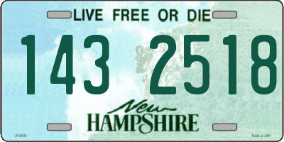 NH license plate 1432518