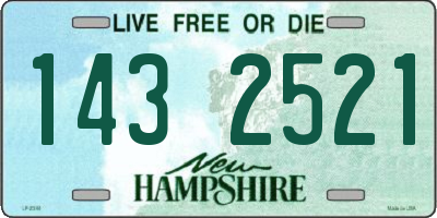NH license plate 1432521