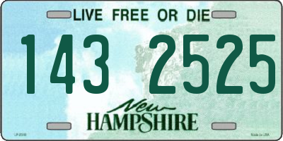 NH license plate 1432525