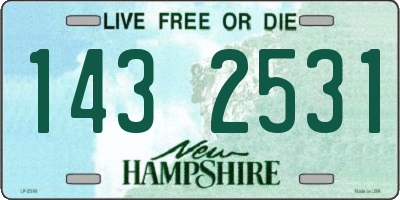 NH license plate 1432531