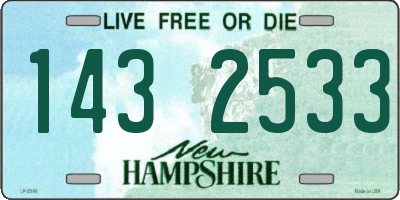 NH license plate 1432533