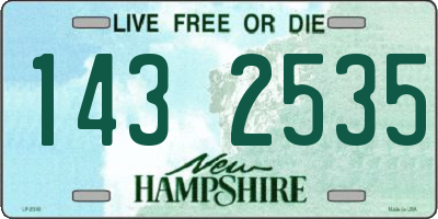 NH license plate 1432535