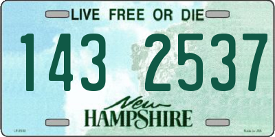 NH license plate 1432537