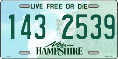 NH license plate 1432539