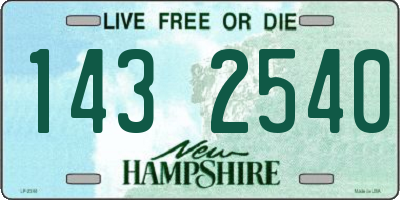 NH license plate 1432540