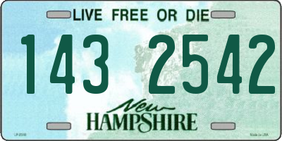 NH license plate 1432542
