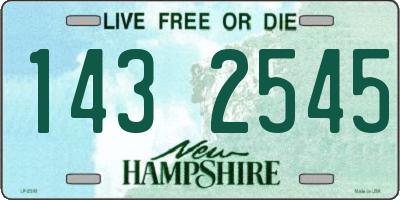 NH license plate 1432545