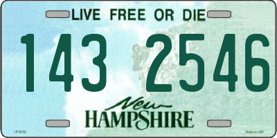 NH license plate 1432546