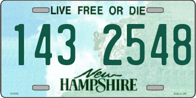 NH license plate 1432548