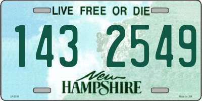 NH license plate 1432549