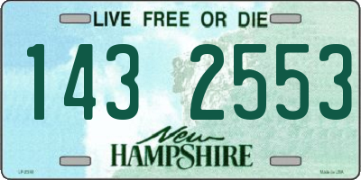 NH license plate 1432553