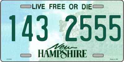 NH license plate 1432555