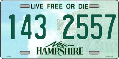 NH license plate 1432557