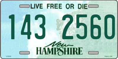 NH license plate 1432560