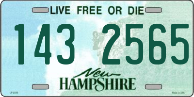 NH license plate 1432565