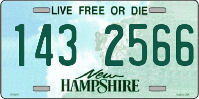 NH license plate 1432566