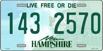 NH license plate 1432570