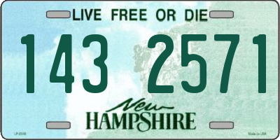 NH license plate 1432571