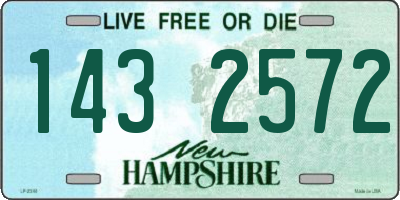 NH license plate 1432572