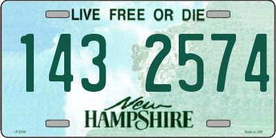 NH license plate 1432574