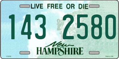 NH license plate 1432580