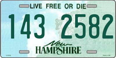 NH license plate 1432582