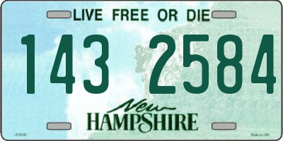 NH license plate 1432584
