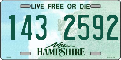 NH license plate 1432592