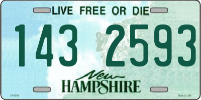 NH license plate 1432593