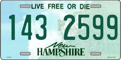 NH license plate 1432599