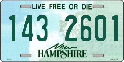 NH license plate 1432601