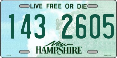 NH license plate 1432605