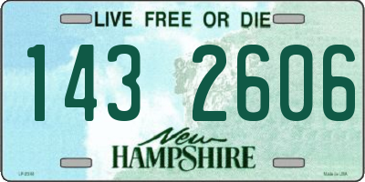 NH license plate 1432606