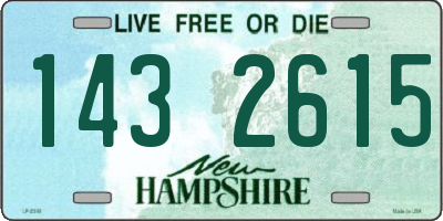 NH license plate 1432615