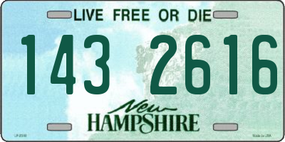 NH license plate 1432616