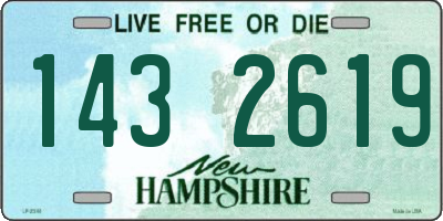 NH license plate 1432619