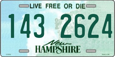 NH license plate 1432624