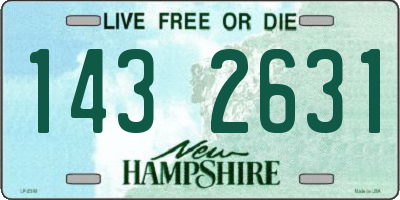 NH license plate 1432631
