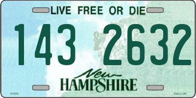 NH license plate 1432632