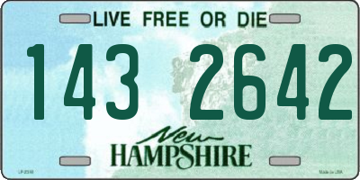 NH license plate 1432642