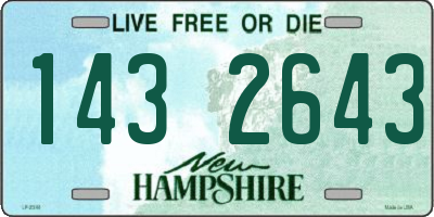 NH license plate 1432643