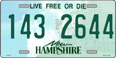 NH license plate 1432644