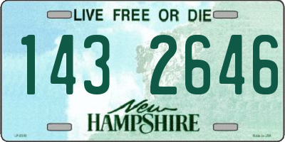 NH license plate 1432646