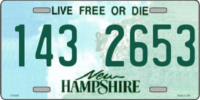 NH license plate 1432653