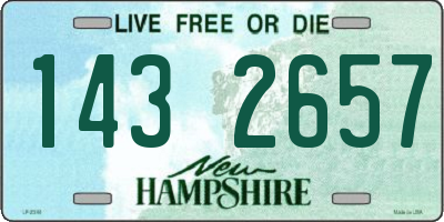 NH license plate 1432657
