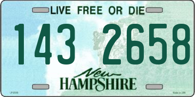 NH license plate 1432658