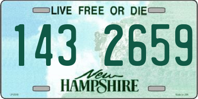 NH license plate 1432659