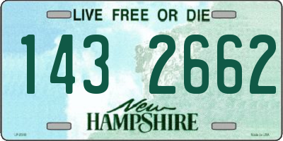 NH license plate 1432662